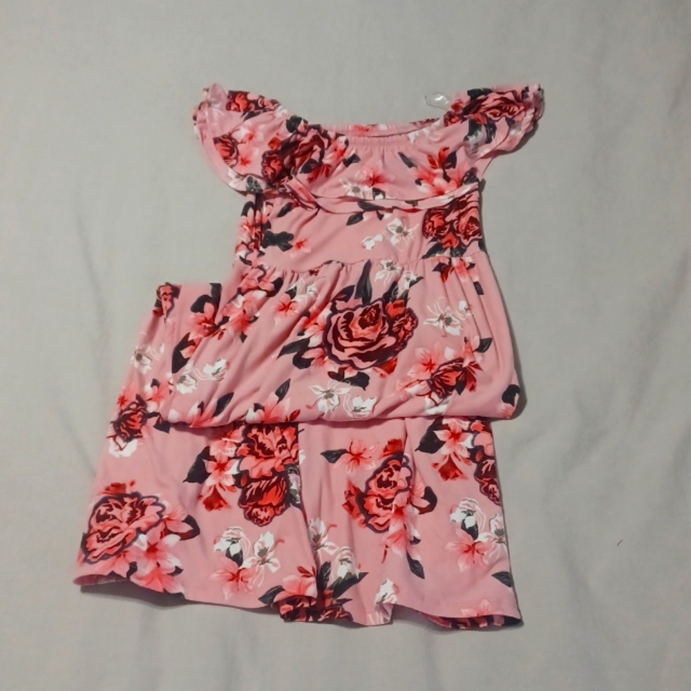 Off the shoulder floral maxi dress